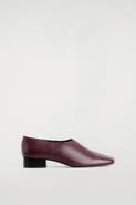 COS Square-Toe Leather Heeled Shoes
