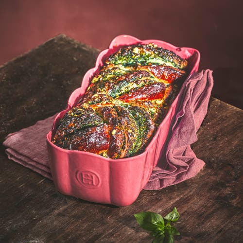 Emile Henry Ceramic Madeleine Loaf Dish In Red