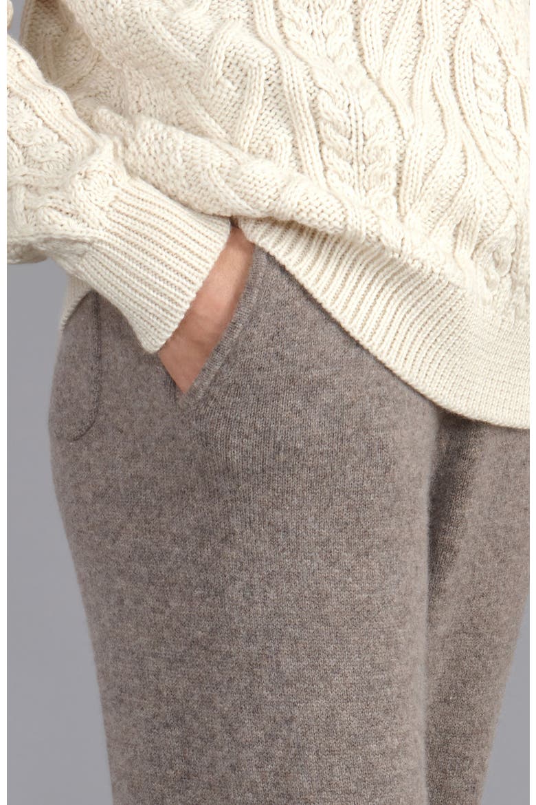 Lucia Lambswool Knitted Trousers, Alternate, color, Vole