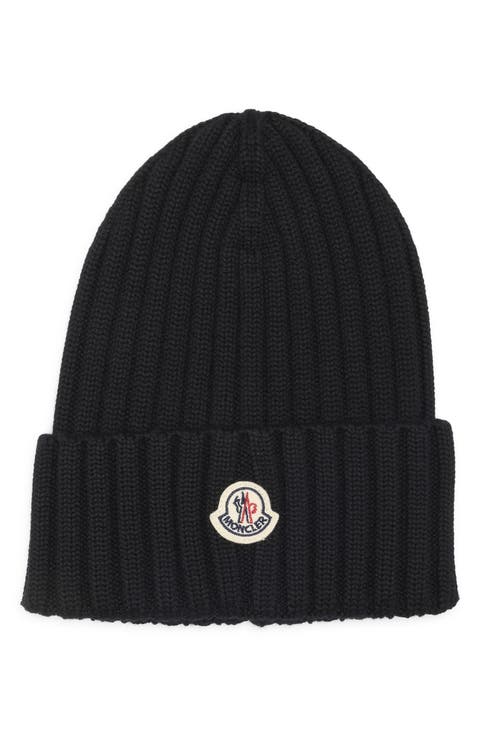 Logo Patch Rib Wool Beanie