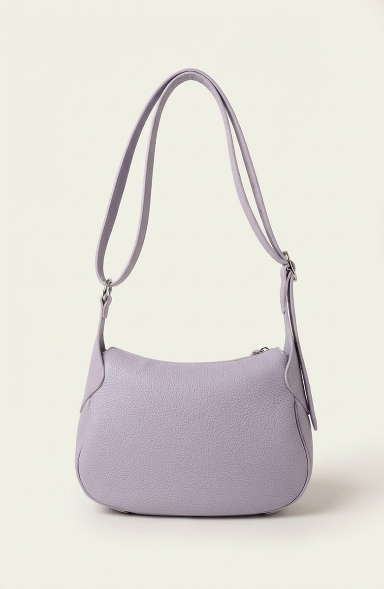 Modenaire Soft Leather Shoulder Bag, Alternate, color, Lavender