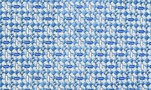 Eton Micropattern Silk Tie In Light Blue