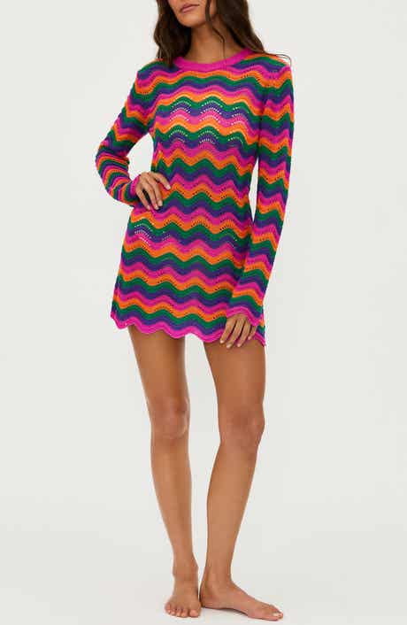 Beach Riot Libbi Long Sleeve Cover-Up Dress