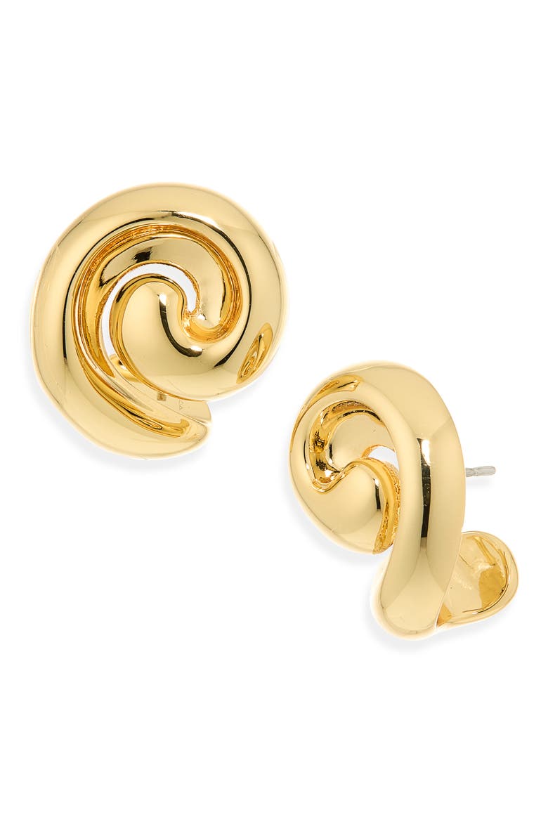 Gio Stud Earrings, Main, color, HIGH POLISH GOLD