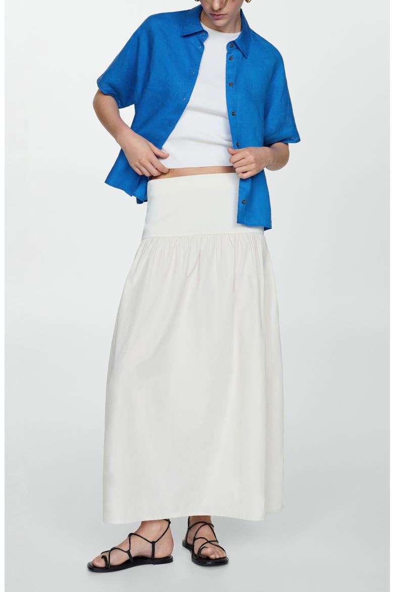 Short Sleeve Linen Button-Up Shirt, Alternate, color, INK BLUE