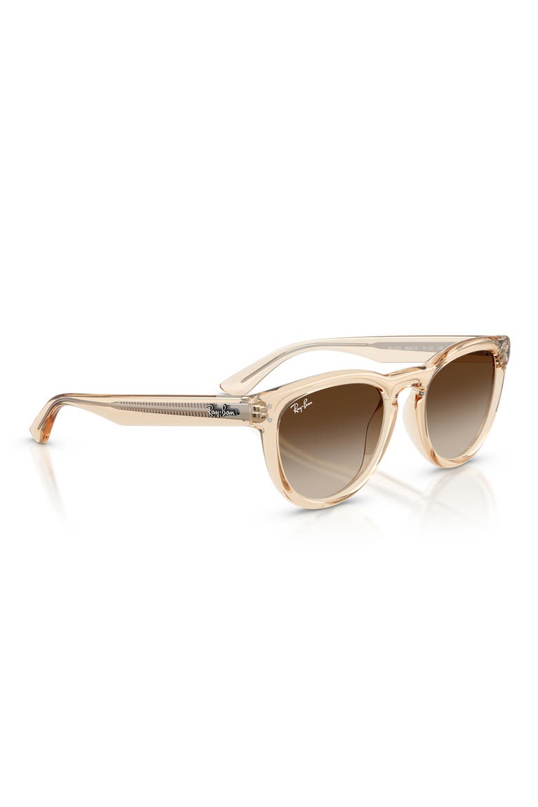 RB2237 51mm Round Gradient Sunglasses, Alternate, color, LIGHT BROWN