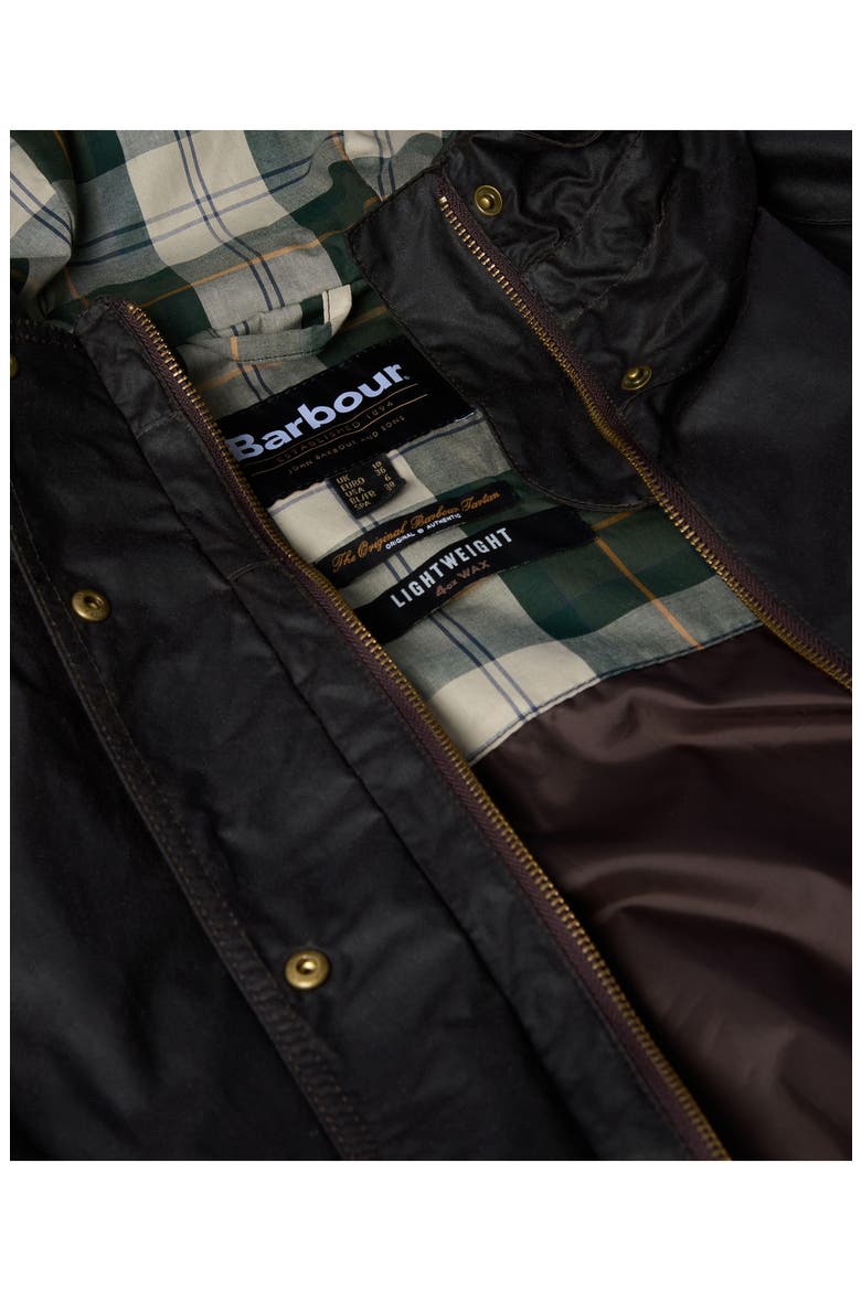 Hollies Waxed Water Repellent Jacket, Alternate, color, RUSTIC/ ANCIENT TARTAN