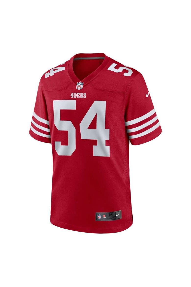 Men's Nike Fred Warner Scarlet San Francisco 49ers Player Game Jersey, Alternate, color, Scarlet