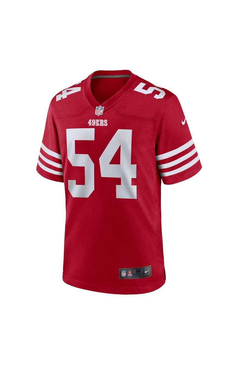 Nike Men's Nike Fred Warner Scarlet San Francisco 49ers Player Game Jersey, Alternate, color, Scarlet