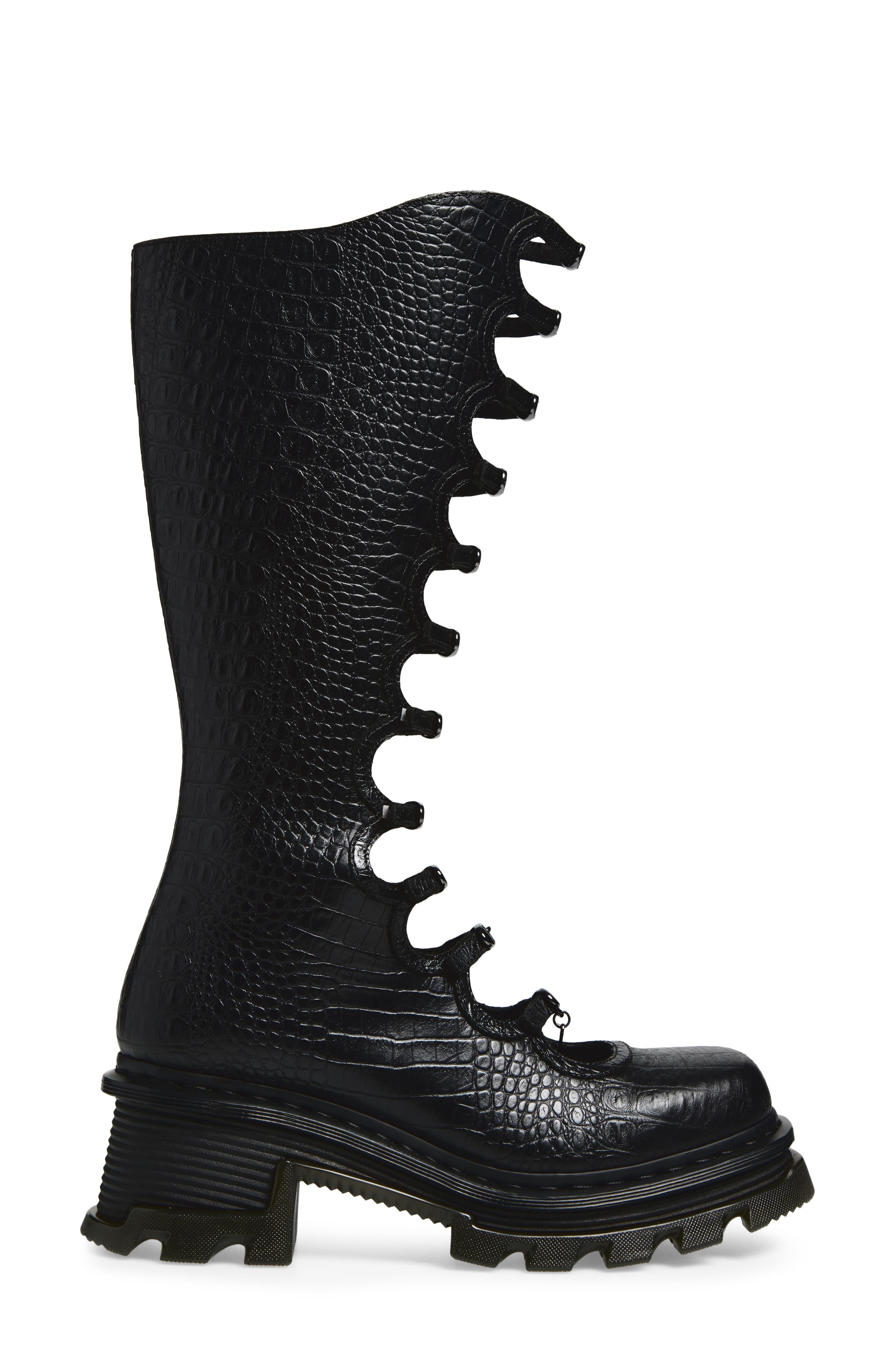 Dr. Martens x Marc Jacobs Kiki Cutout Lug Boot, Alternate, color, 