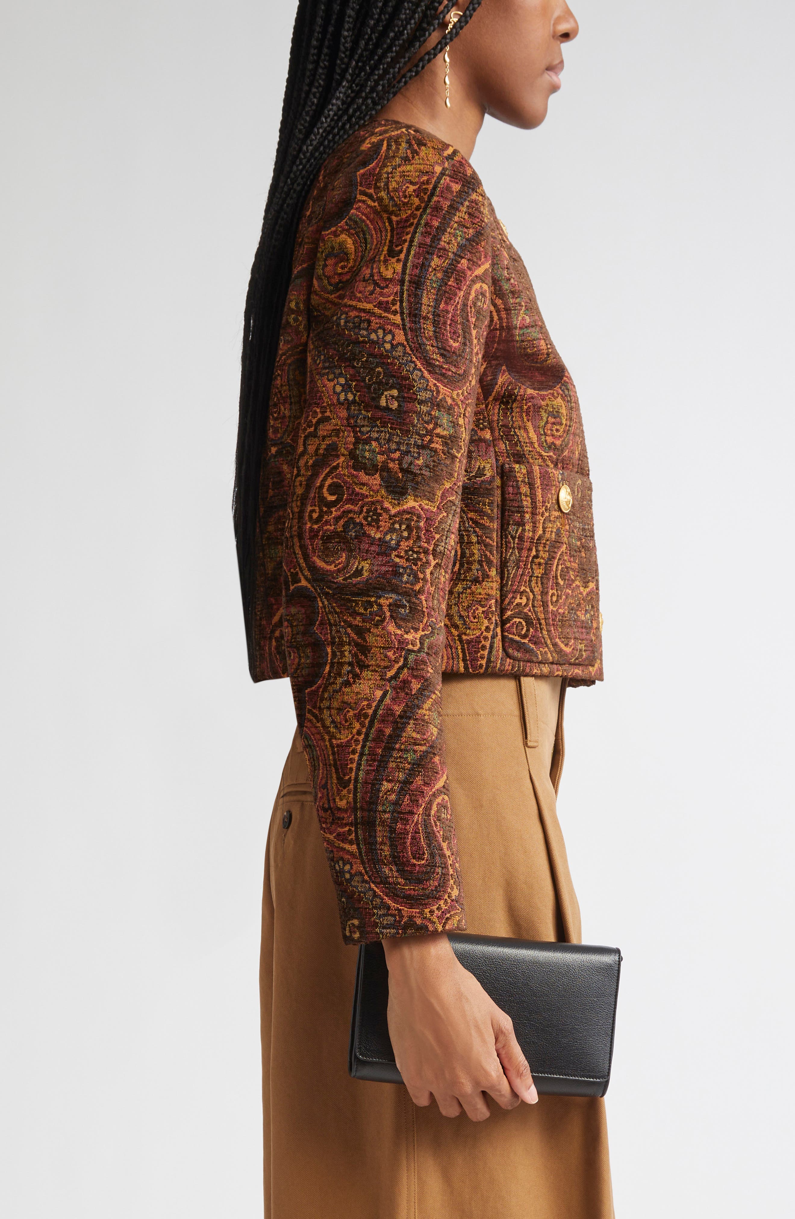 Chloé Iconic Leather Clutch, Alternate, color, 