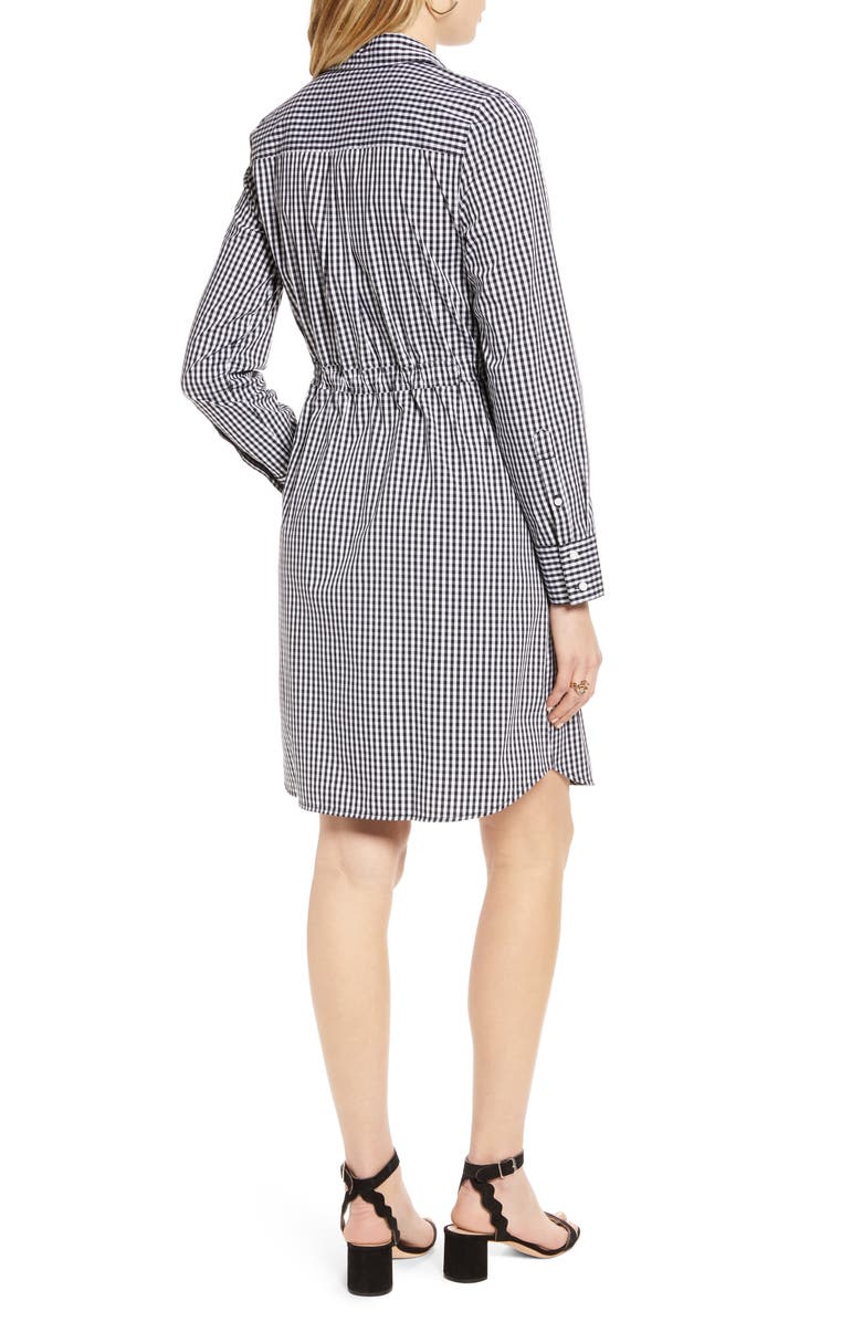 1901 Cinched Waist Long Sleeve Shirtdress, Alternate, color, 