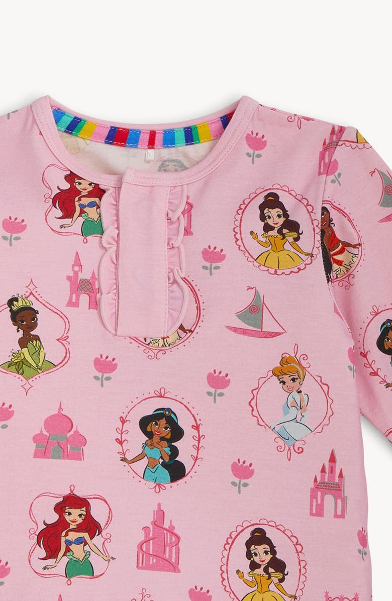 Magnetic Me Kids' Princess Royal Radiance Ruffle Fitted Two-Piece Pajamas, Alternate, color, Roylr