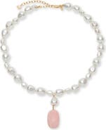 Lele Sadoughi Baroque Faux Pearl Necklace