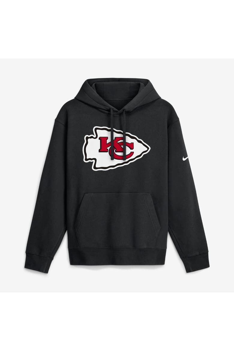 Men's Nike Black Kansas City Chiefs Primetime Club Logo Hoodie, Main, color, Black