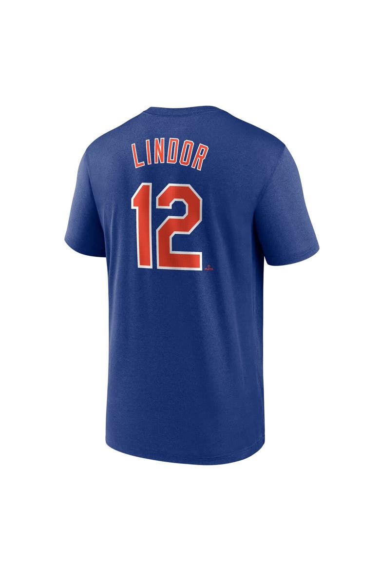 Men's Nike Francisco Lindor Royal New York Mets Legend Name & Number Performance T-Shirt, Alternate, color, Royal