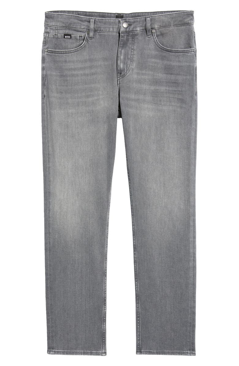 BOSS Ogden Straight Leg Jeans, Alternate, color, Medium Grey