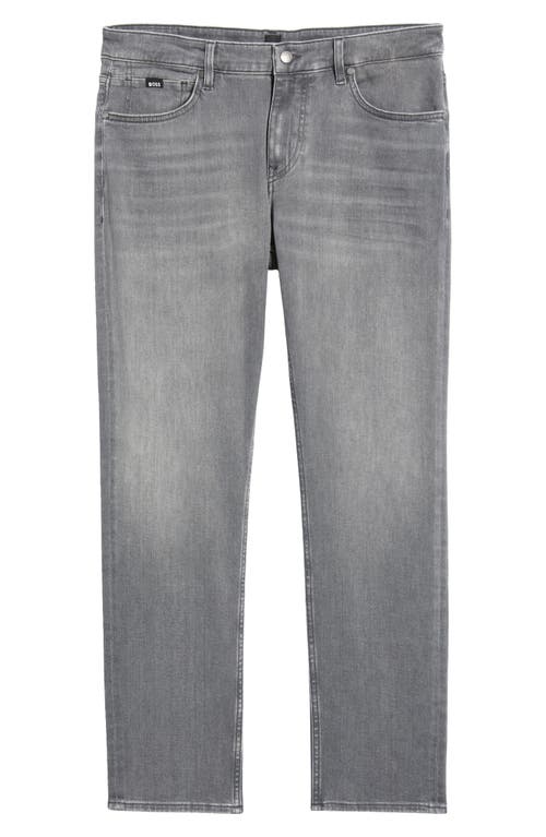 Hugo Boss Boss Ogden Straight Leg Jeans In Gray