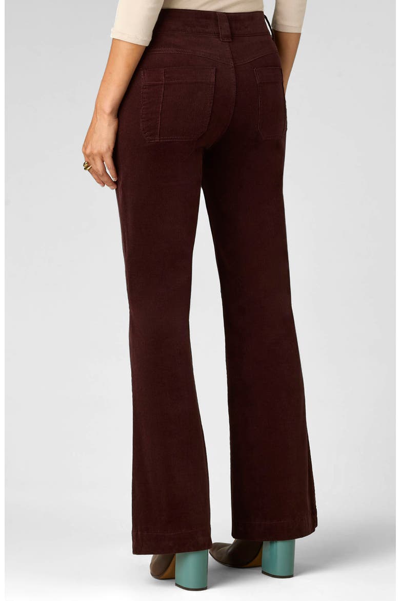 Madison High Waist Bootcut Corduroy Pants, Alternate, color, OXBLOOD
