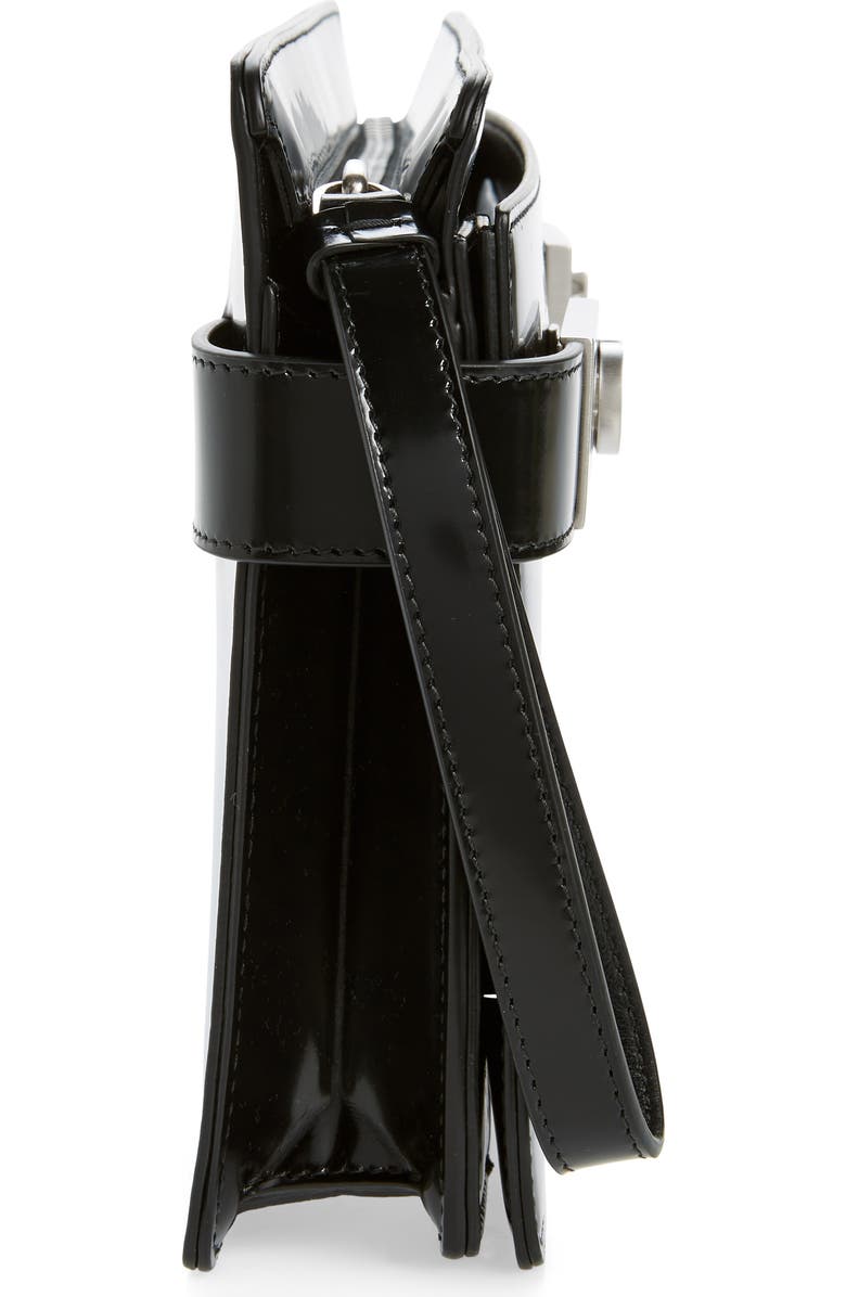 FERRAGAMO Twins Leather Zip Pouch, Alternate, color,