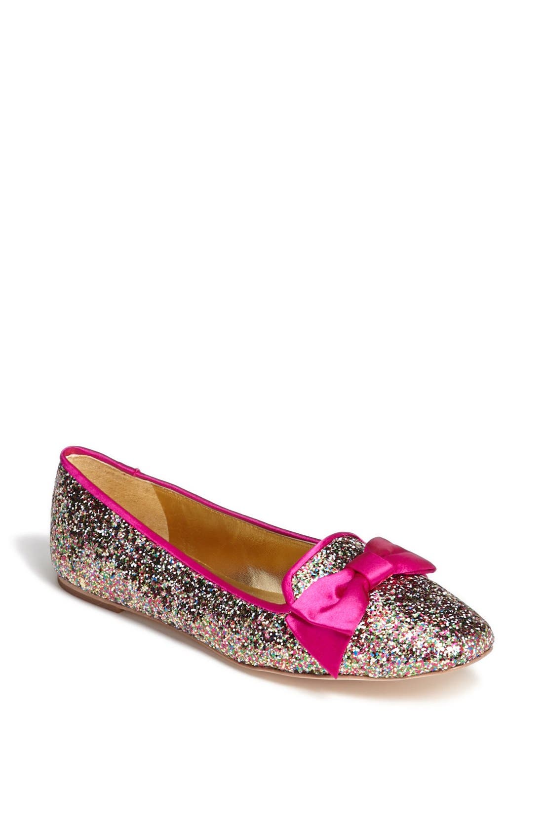 'audrina' flat, Main, color, MULTI GLITTER/ FUSCHIA SATIN