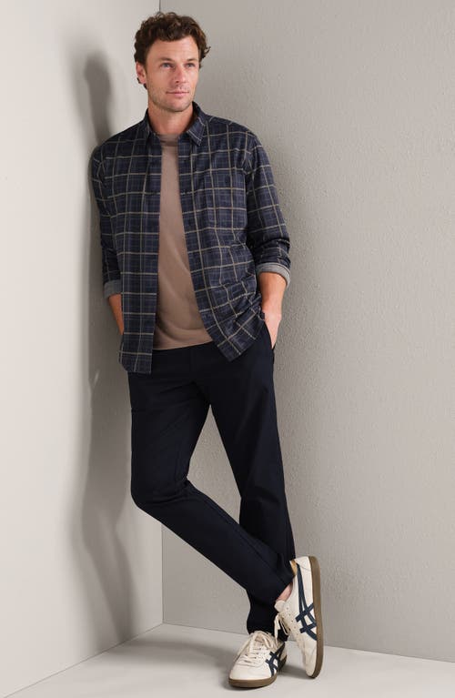Rhone Hardy Check Flannel Button-up Shirt In Black