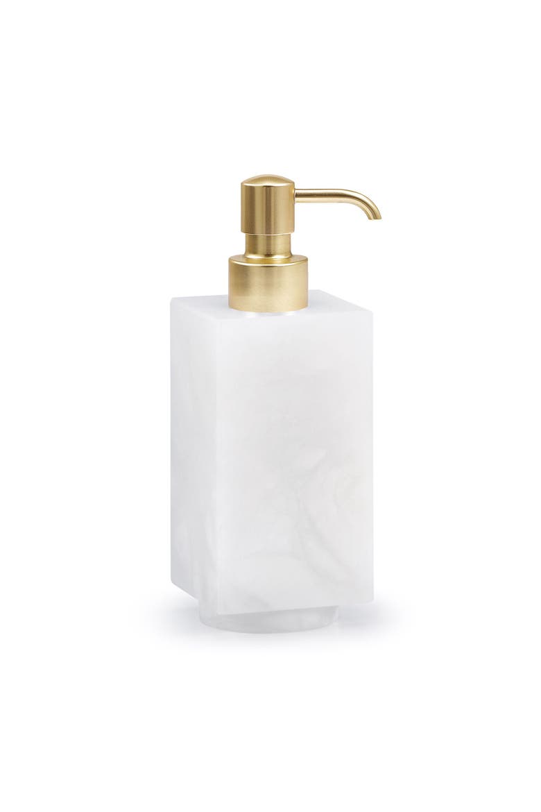 Cosmos Pump Dispenser, Main, color, WHITE-Mat Brs