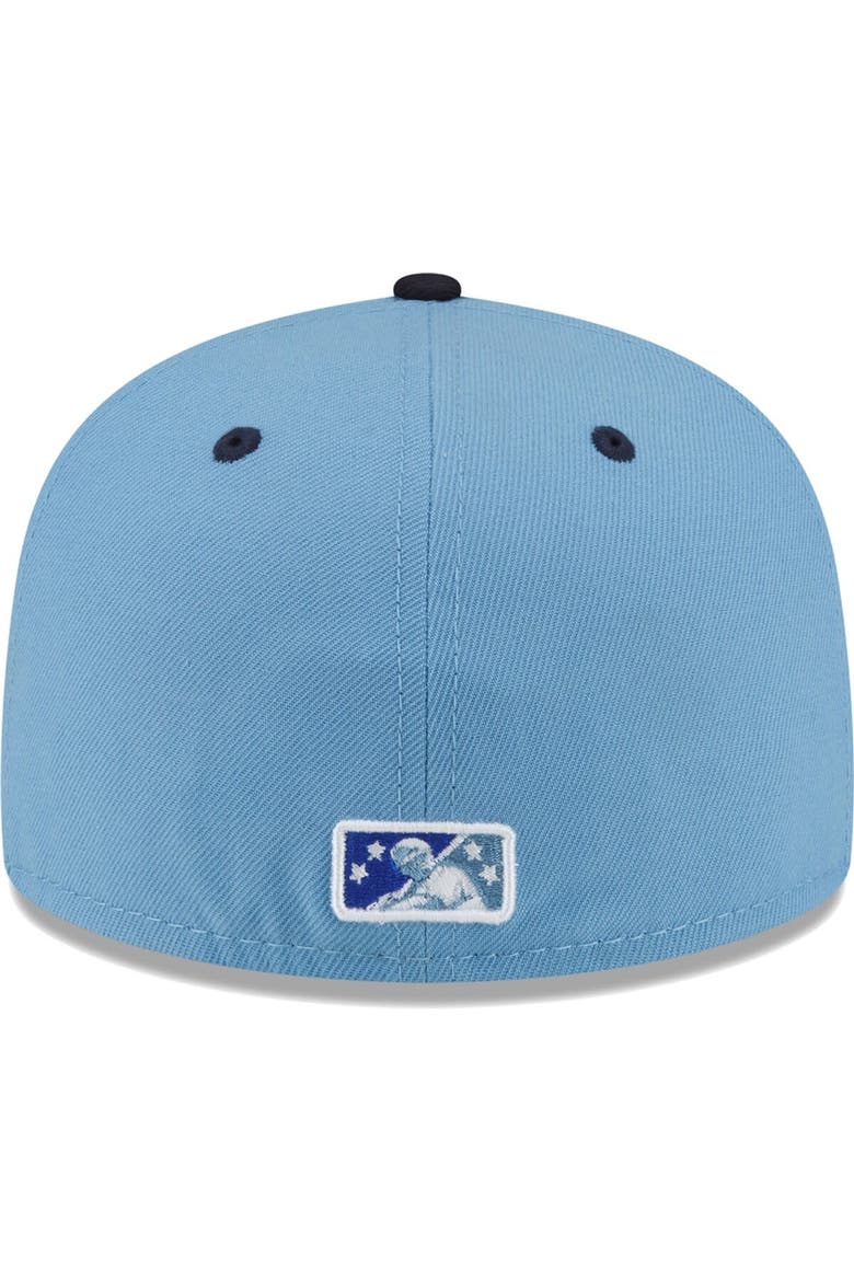 Men's New Era Light Blue West Michigan Whitecaps Authentic Collection Alternate Logo 59FIFTY Fitted Hat, Alternate, color, Light Blue