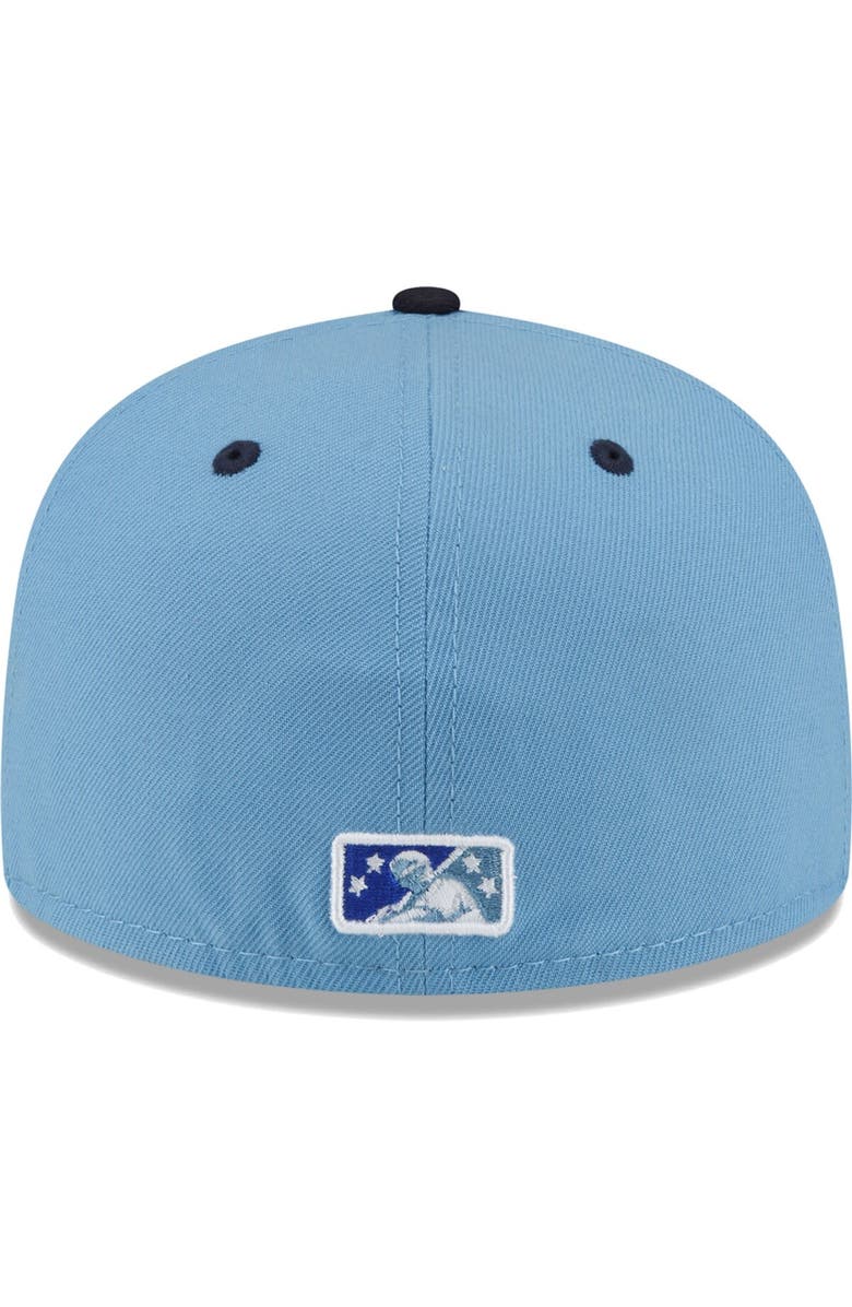 New Era Men's New Era Light Blue West Michigan Whitecaps Authentic Collection Alternate Logo 59FIFTY Fitted Hat, Alternate, color,