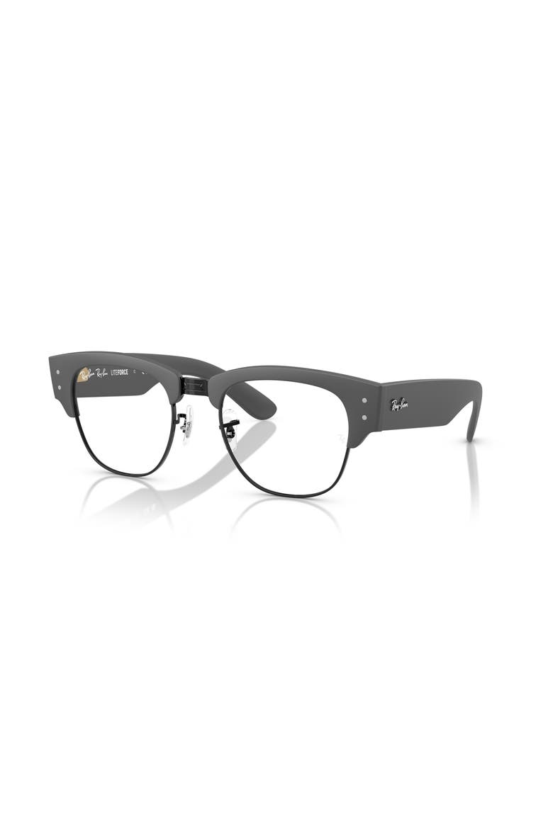 52mm Square Optical Glasses, Main, color, BLACK GREY