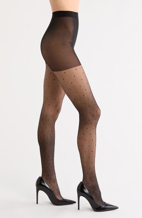 2-Pack Ditsy Dot Sheer Tights