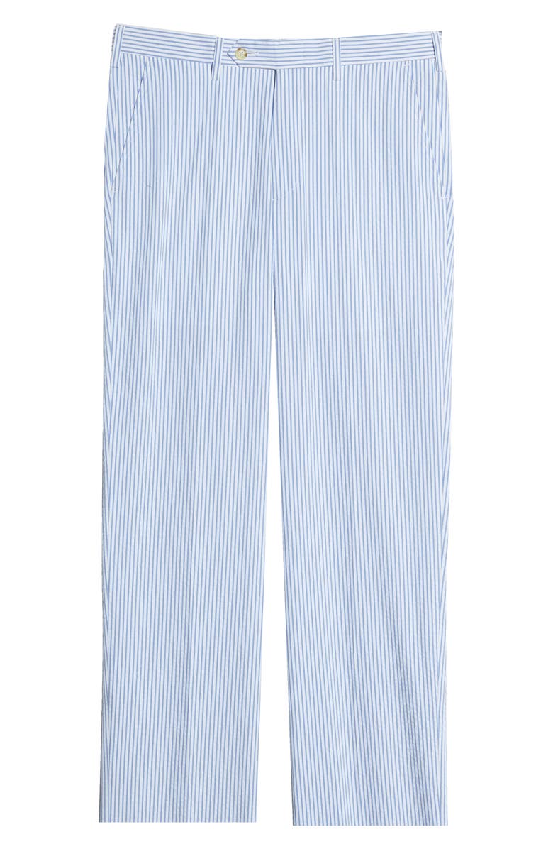 Berle Flat Front Seersucker Pants, Alternate, color, Light Blue
