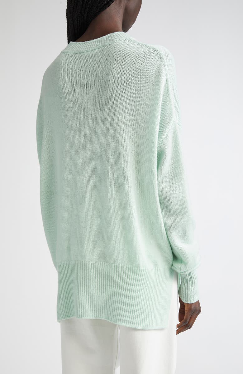 Jil Sander Slouchy Crewneck Cashmere Sweater, Alternate, color, Apple