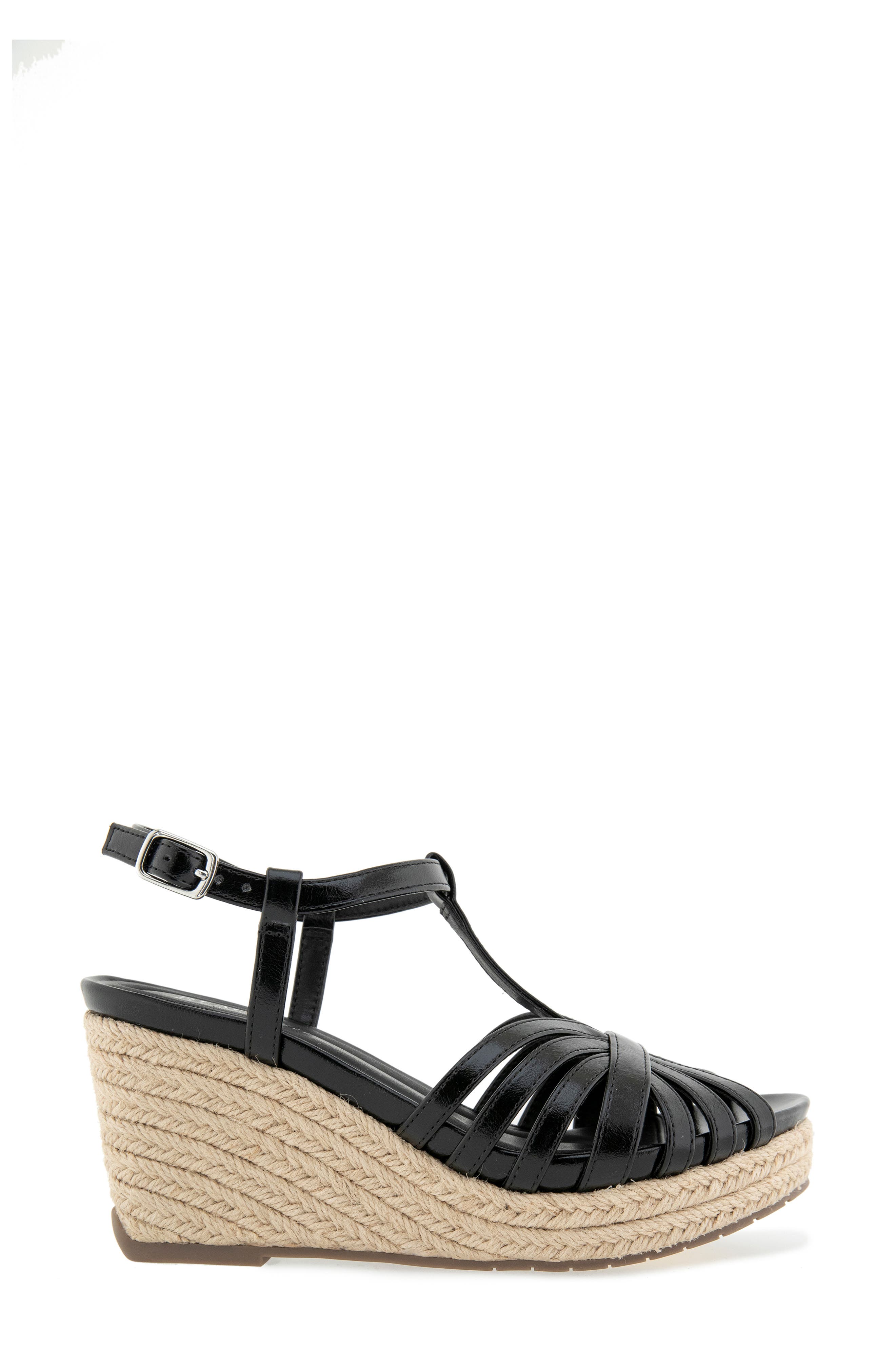 Reaction Kenneth Cole Capci Platform Wedge Sandal, Alternate, color, Black