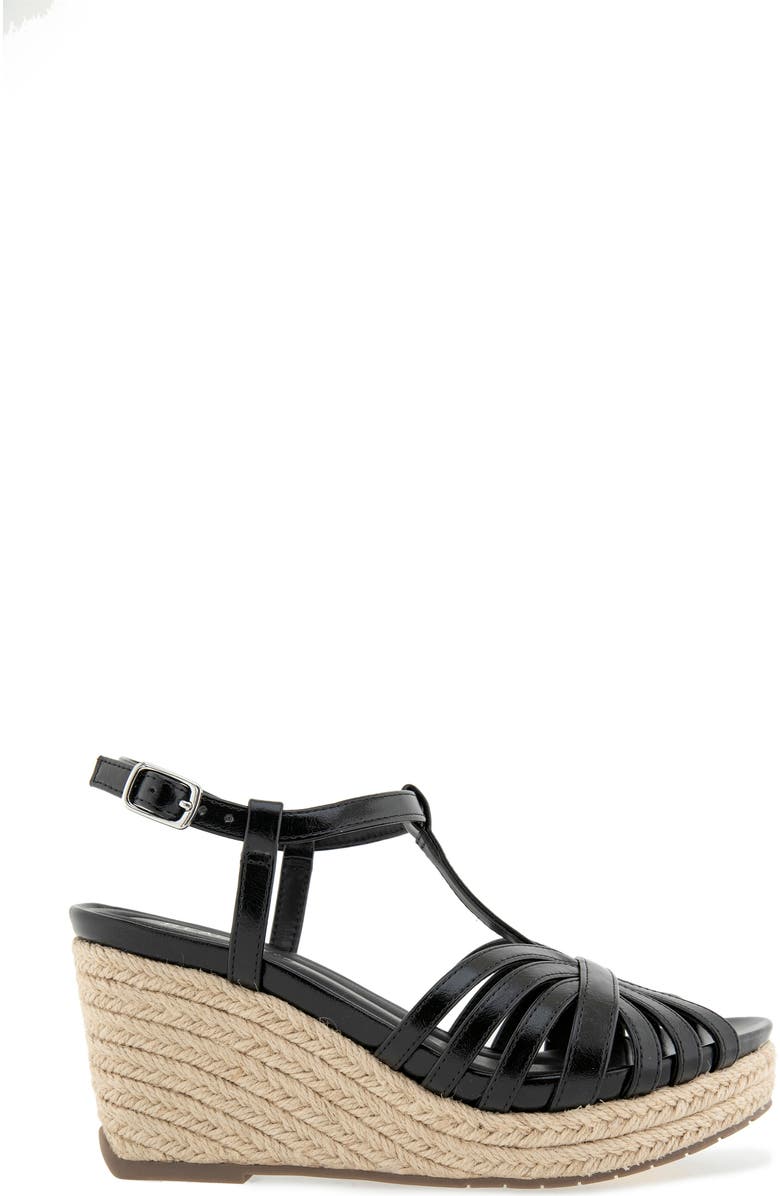 Reaction Kenneth Cole Capci Platform Wedge Sandal, Alternate, color, Black