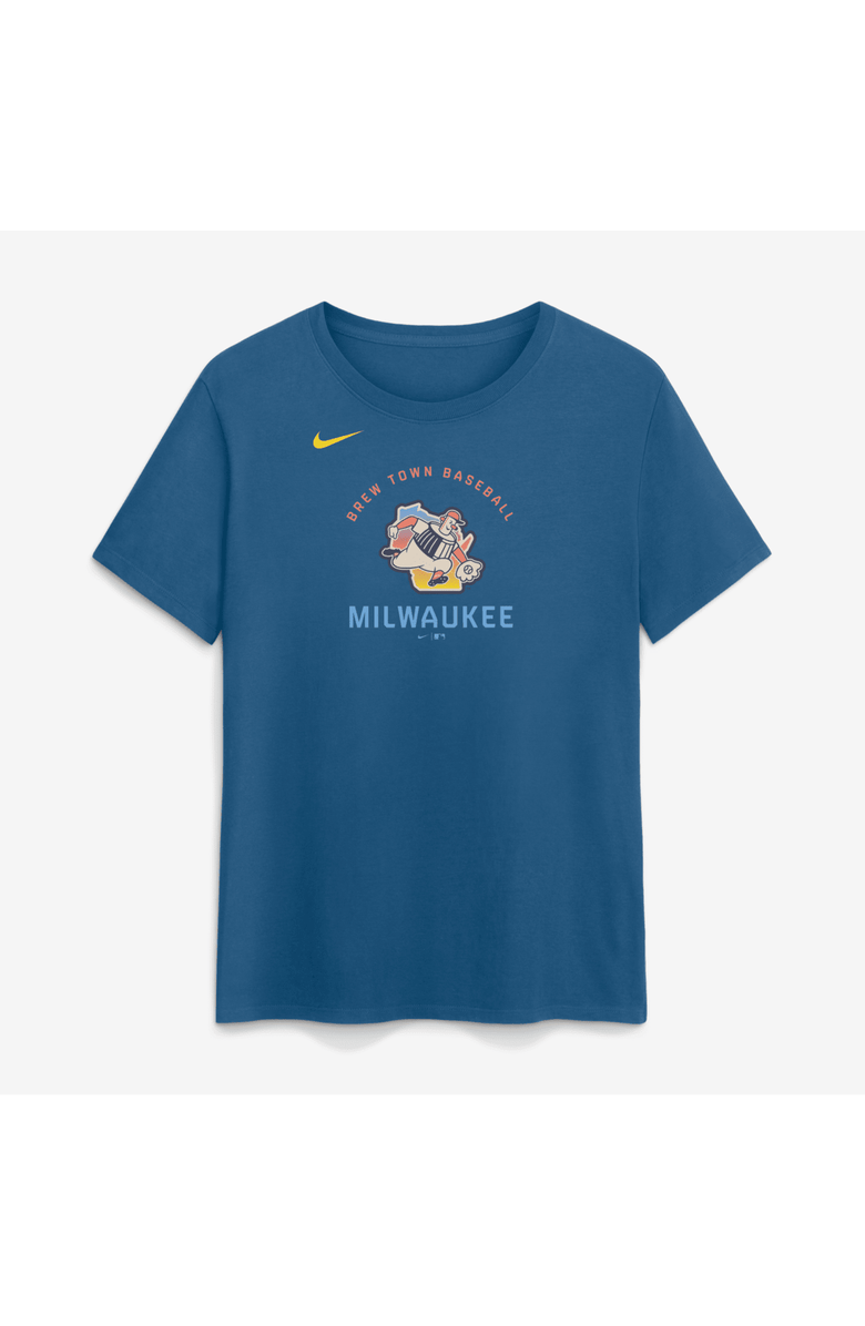 Nike Women's Nike Blue Milwaukee Brewers 2026 City Connect Arch T-Shirt, Main, color, Blue