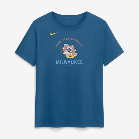 Women's Nike Blue Milwaukee Brewers 2026 City Connect Arch T-Shirt