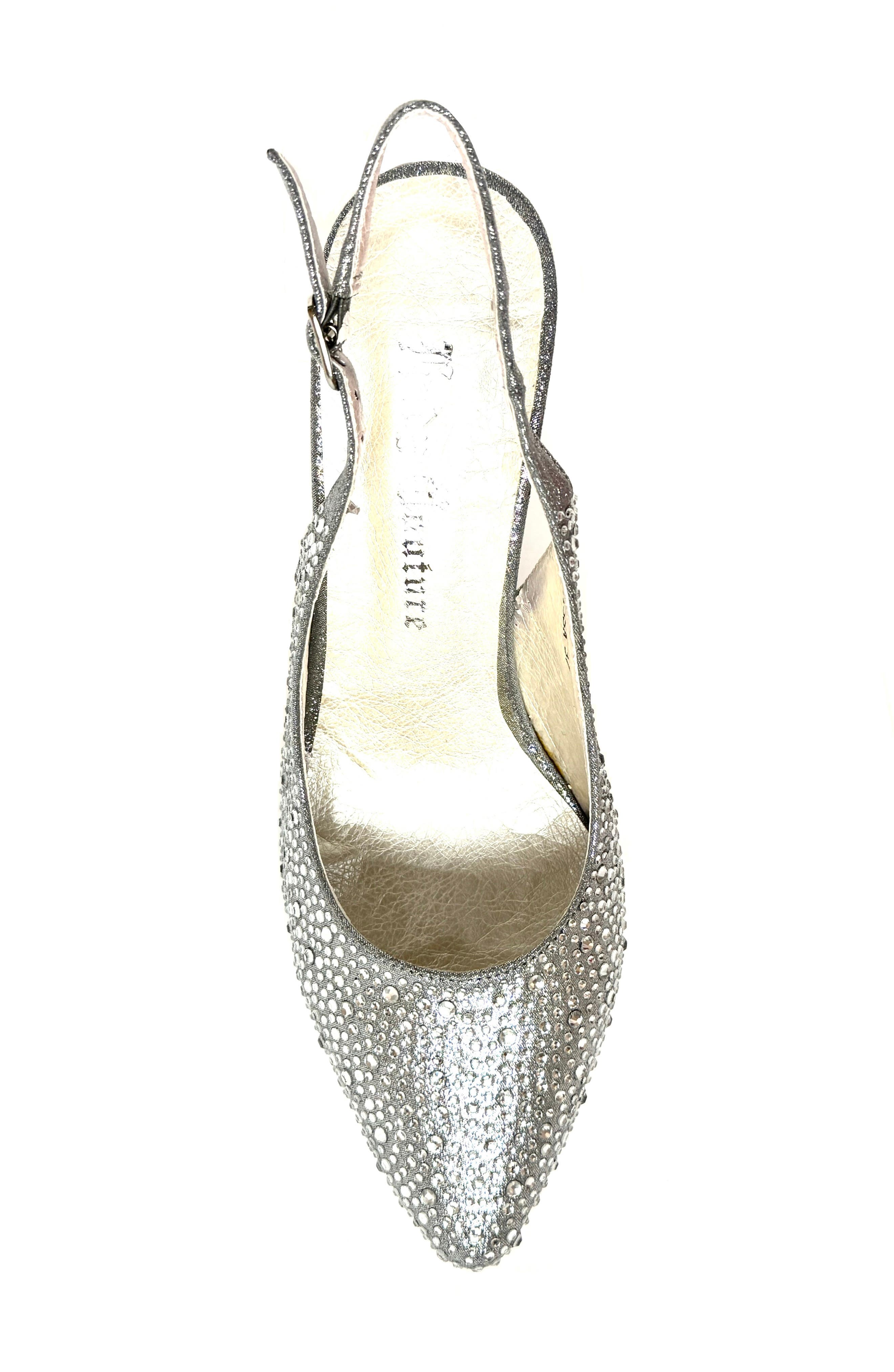 LADY COUTURE Slingback Pump, Alternate, color, Silver