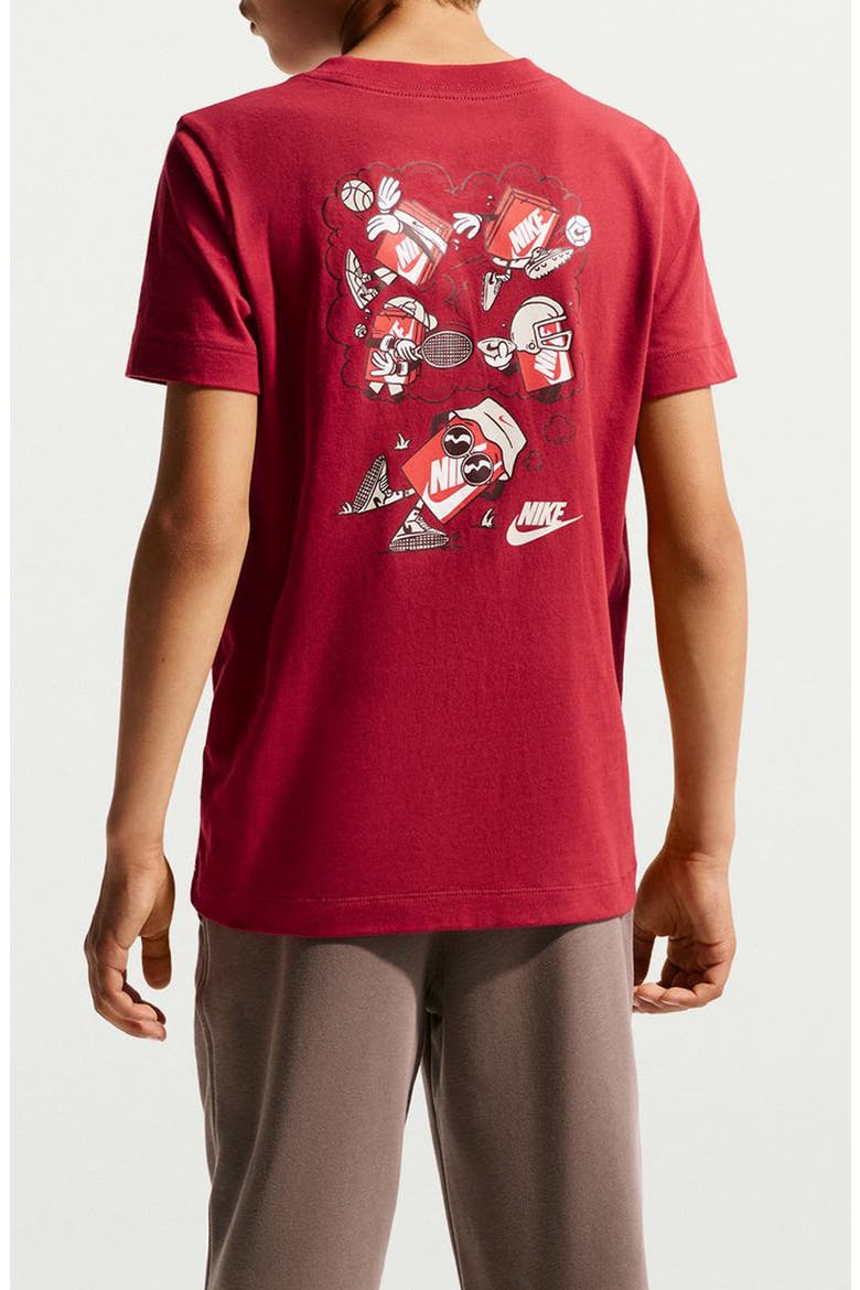 Kids' Nike Boxy Graphic T-Shirt, Alternate, color, TOUGH RED