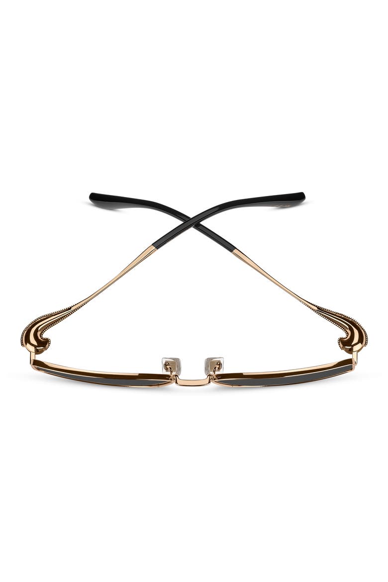 59mm Rectangular Sunglasses, Alternate, color, ROSE GOLD/ GREY
