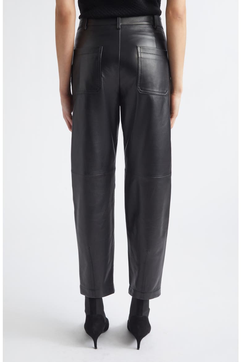Lambskin Leather Pants, Alternate, color, 22 BLACK