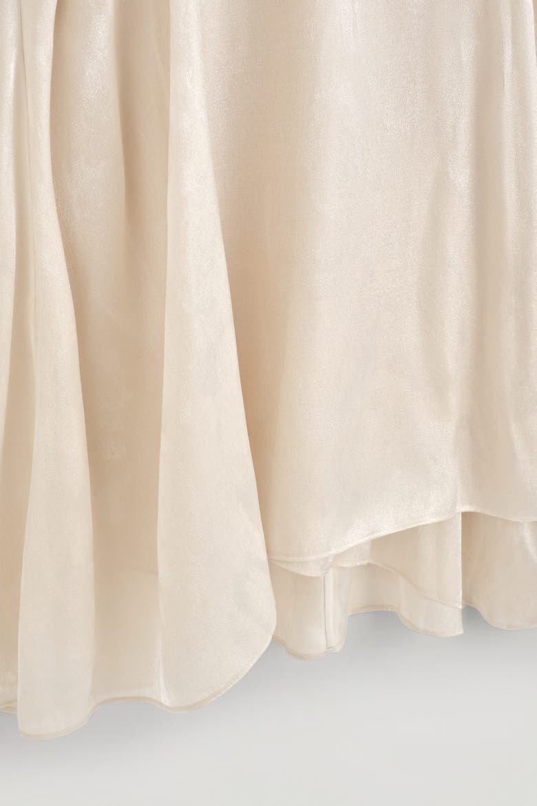 Jacquard Handkerchief Midi Skirt, Alternate, color, CREAM