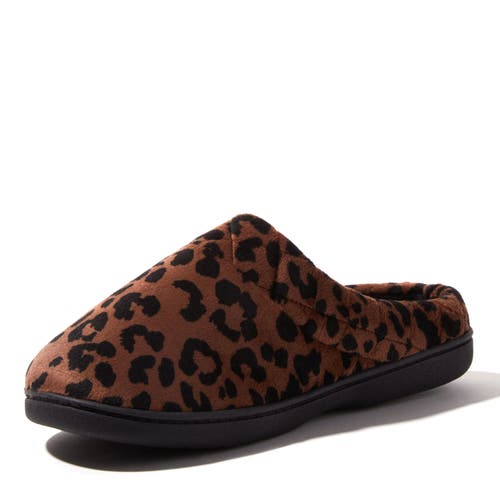 Dearfoams Darcy Quilted Cuff Velour Clog Slipper In Potting Soil