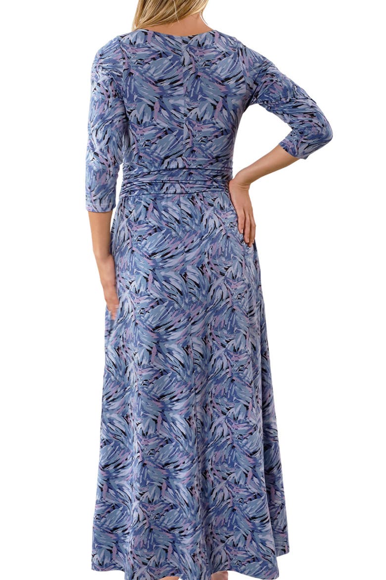Scoop Neck Maxi Dress, Alternate, color, Brushstrokes