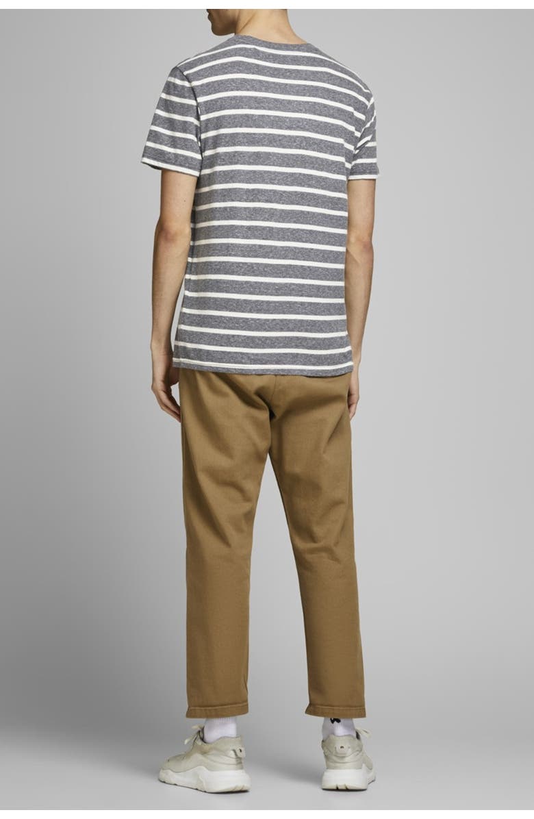 JACK&JONES Striped Crew Neck Organic Cotton T-Shirt, Alternate, color,