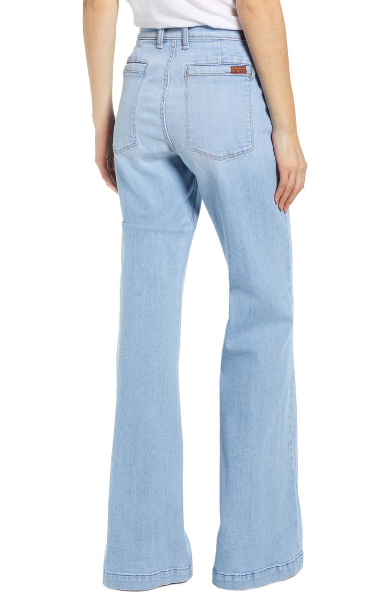 7 For All Mankind <sup>®</sup> Georgia High Waist Flare Jeans, Alternate, color, 