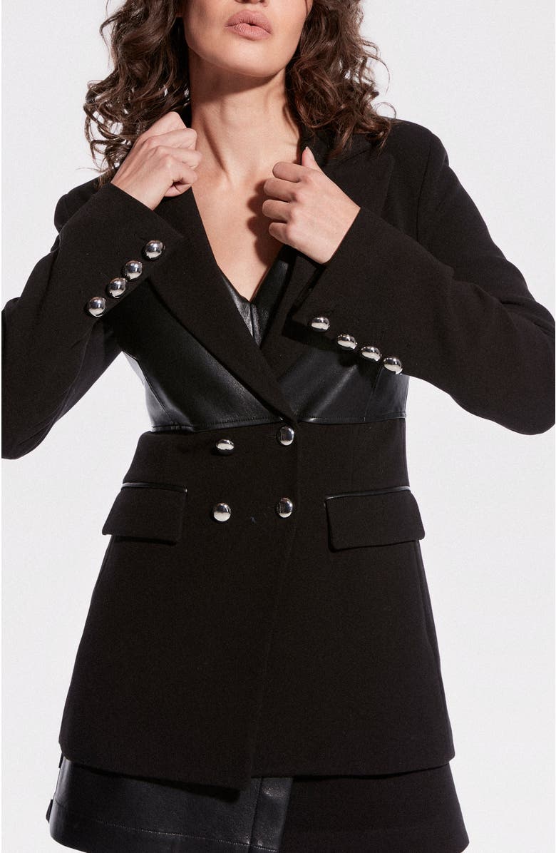 AS by DF Vera Bustier Blazer, Alternate, color, Black