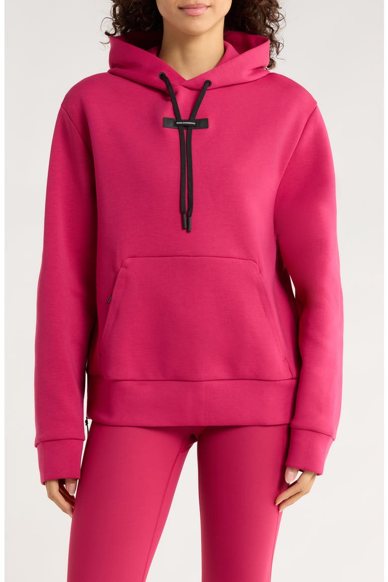 Focus Tech Hoodie, Main, color, GRENADINE