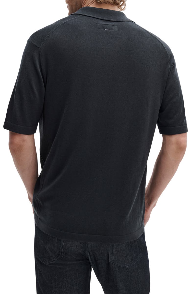 rag & bone Conrad Silk & Cotton Johnny Collar Polo, Alternate, color,