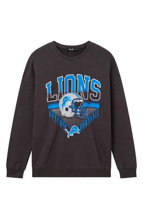 Detroit Lions Drop Shoulder Cotton Sweatshirt